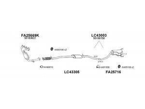 VENEPORTE 430080 išmetimo sistema 
 Išmetimo sistema -> Išmetimo sistema, visa