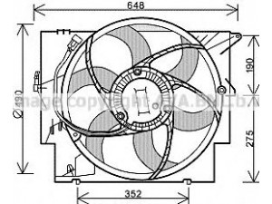 PRASCO BW7515 ventiliatorius, radiatoriaus 
 Aušinimo sistema -> Oro aušinimas
17427788905, 17427788906, 17427788907