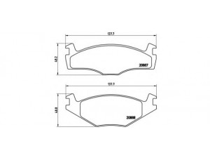 BREMBO P 85 024 stabdžių trinkelių rinkinys, diskinis stabdys 
 Techninės priežiūros dalys -> Papildomas remontas
867698151, 867698151