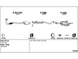 FENNO OP306 išmetimo sistema 
 Išmetimo sistema -> Išmetimo sistema, visa