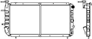 SAKURA  Automotive 1420-0101 radiatorius, variklio aušinimas