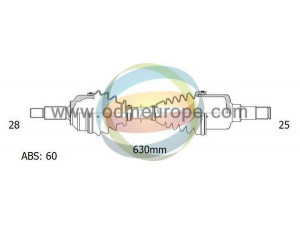 ODM-MULTIPARTS 18-271031 kardaninis velenas 
 Ratų pavara -> Kardaninis velenas
TDB104030