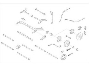 DELPHI RENA-11485-R rato pakaba 
 Ašies montavimas/vairavimo mechanizmas/ratai -> Prekių paieška pagal schemą