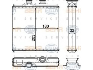 HELLA 8FH 351 315-411 šilumokaitis, salono šildymas 
 Šildymas / vėdinimas -> Šilumokaitis
204 830 00 61, A 204 830 00 61