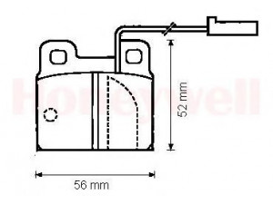 BENDIX 571861B stabdžių trinkelių rinkinys, diskinis stabdys 
 Techninės priežiūros dalys -> Papildomas remontas
0060778265, 60760092, 60760094