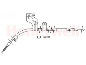 BENDIX 432941B trosas, stovėjimo stabdys 
 Stabdžių sistema -> Valdymo svirtys/trosai
3B0609721AC, 3B0609721F, 3B0609721L