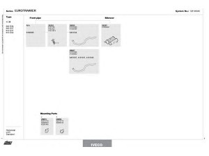 DINEX 128100045 išmetimo sistema 
 Išmetimo sistema -> Išmetimo sistema, visa