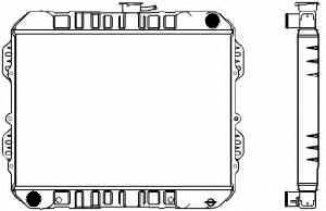 SAKURA  Automotive 1461-0213 radiatorius, variklio aušinimas