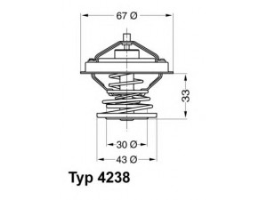 WAHLER 4238.92D termostatas, aušinimo skystis
11 53 1 712 043, 11 53 1 743 528