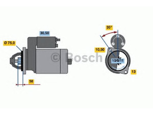 BOSCH 0 986 020 691 starteris 
 Elektros įranga -> Starterio sistema -> Starteris
23300 2Y900, 23300 2Y90A, 23300 31U02
