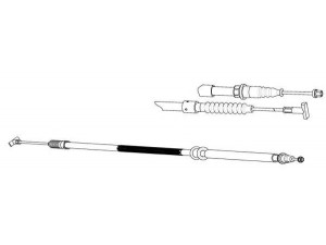 CEF FA02192 trosas, stovėjimo stabdys 
 Stabdžių sistema -> Valdymo svirtys/trosai
46404218, 46465948