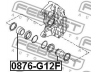 FEBEST 0876-G12F stūmoklis, stabdžių apkaba 
 Stabdžių sistema -> Stabdžių matuoklis -> Stabdžių dalys
26235-AE010