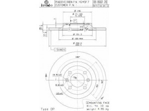 BRECO BS 6046 stabdžių diskas 
 Stabdžių sistema -> Diskinis stabdys -> Stabdžių diskas
4249F7, 4249F7