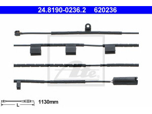 ATE 24.8190-0236.2 įspėjimo kontaktas, stabdžių trinkelių susidėvėjimas 
 Stabdžių sistema -> Susidėvėjimo indikatorius, stabdžių trinkelės
34 35 6 761 448