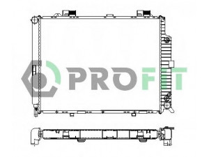 PROFIT PR 3564A1 radiatorius, variklio aušinimas 
 Aušinimo sistema -> Radiatorius/alyvos aušintuvas -> Radiatorius/dalys
2105000103, 2105001203, 2105002203