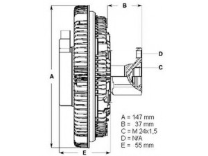 BERU LK002 sankaba, radiatoriaus ventiliatorius 
 Aušinimo sistema -> Radiatoriaus ventiliatorius
059 121 350 F, 059 121 350 G, 059 121 350 H