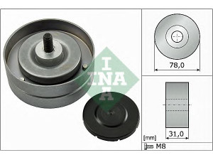 INA 532 0463 10 kreipiantysis skriemulys, V formos rumbuotas diržas 
 Diržinė pavara -> V formos rumbuotas diržas/komplektas -> Laisvasis/kreipiamasis skriemulys
077 109 244 F