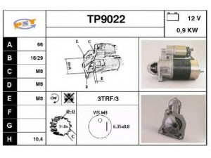 SNRA TP9022 starteris
7701499474