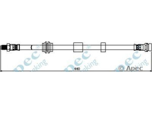 APEC braking HOS3918 stabdžių žarnelė 
 Stabdžių sistema -> Stabdžių žarnelės
1368458, 1387265, 1479767, 6M5Y2078AA