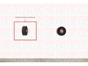 FAI AutoParts T1027 įtempiklio skriemulys, V formos rumbuotas diržas 
 Diržinė pavara -> V formos rumbuotas diržas/komplektas -> Įtempiklio skriemulys
028145278A, 028145278E, 28145278