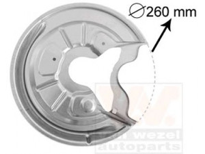 VAN WEZEL 7622374 apsauginis skydas, stabdžių diskas 
 Stabdžių sistema -> Diskinis stabdys -> Stabdžių dalys/priedai
1K0615612AB, 1K0615612T