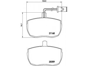 HELLA PAGID 8DB 355 005-831 stabdžių trinkelių rinkinys, diskinis stabdys 
 Techninės priežiūros dalys -> Papildomas remontas
7663999, 89VB2KO21BA, 1906157, 7963999