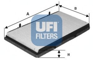 UFI 53.131.00 filtras, salono oras 
 Techninės priežiūros dalys -> Techninės priežiūros intervalai
91160128, 27298-00QAA, 4408840