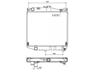 NRF 506704 radiatorius, variklio aušinimas 
 Aušinimo sistema -> Radiatorius/alyvos aušintuvas -> Radiatorius/dalys
1640026330
