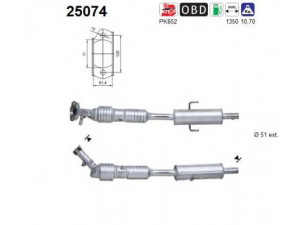AS 25074 katalizatoriaus keitiklis 
 Išmetimo sistema -> Katalizatoriaus keitiklis
L3022055XC, L3022055XD, L3Y52055X