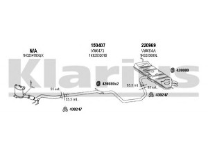 KLARIUS 931140E išmetimo sistema 
 Išmetimo sistema -> Išmetimo sistema, visa