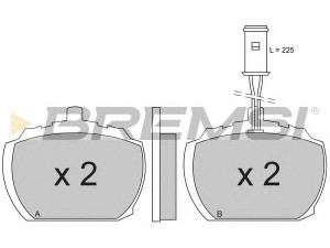 BREMSI BP2207 stabdžių trinkelių rinkinys, diskinis stabdys 
 Techninės priežiūros dalys -> Papildomas remontas
1605999, 1605999, GBP268, GBP275