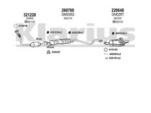 KLARIUS 391365E išmetimo sistema 
 Išmetimo sistema -> Išmetimo sistema, visa