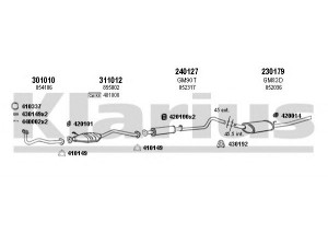 KLARIUS 390459E išmetimo sistema 
 Išmetimo sistema -> Išmetimo sistema, visa