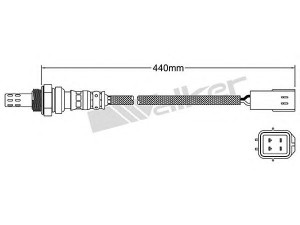 WALKER PRODUCTS 250-24384 lambda jutiklis 
 Išmetimo sistema -> Jutiklis/zondas
0K32A 18 861, 0K32B 18 861, 39210 2X010