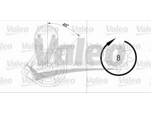 VALEO 455583 starteris 
 Elektros įranga -> Starterio sistema -> Starteris
M0T70281, M2T48681, 23300-70J00