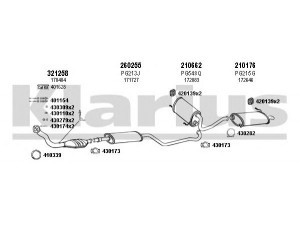 KLARIUS 630118E išmetimo sistema 
 Išmetimo sistema -> Išmetimo sistema, visa