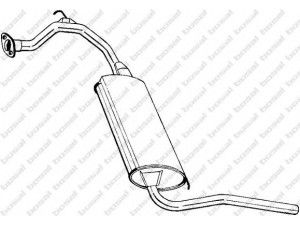 BOSAL 281-355 galinis duslintuvas 
 Išmetimo sistema -> Duslintuvas
18031-SH4-508, 18307-SH4-306, 18307-SH4-316