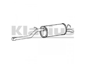KLARIUS 240786 galinis duslintuvas 
 Išmetimo sistema -> Duslintuvas
2K0253609AD, 2K0253609B, 2K0253609AD