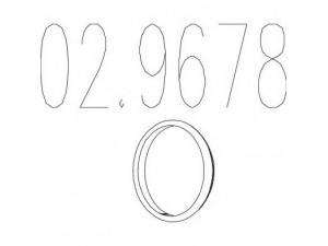 MTS 02.9678 tarpiklis, išleidimo kolektorius 
 Išmetimo sistema -> Surinkimo dalys -> Atskiros surinkimo dalys -> Sandariklis, alyvos pompa
1656750