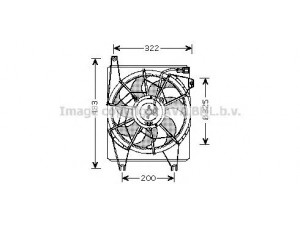 AVA QUALITY COOLING HY7517 ventiliatorius, radiatoriaus 
 Aušinimo sistema -> Oro aušinimas
9773029060, 9773529000, 9773729000