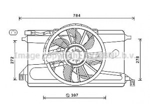 AVA QUALITY COOLING FD7561 ventiliatorius, radiatoriaus 
 Aušinimo sistema -> Oro aušinimas
1232293, 1300401, 1328410, 1386845