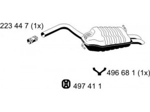 ERNST 244237 galinis duslintuvas
8E0 253 609 HA