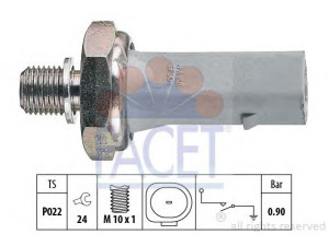 FACET 7.0134 alyvos slėgio jungiklis 
 Variklis -> Variklio elektra
1 100 767, 1 224 914, 955 606 091 10