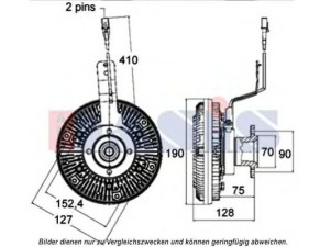AKS DASIS 268054N sankaba, radiatoriaus ventiliatorius 
 Aušinimo sistema -> Radiatoriaus ventiliatorius
51066300094, 51066300113, 51066300117