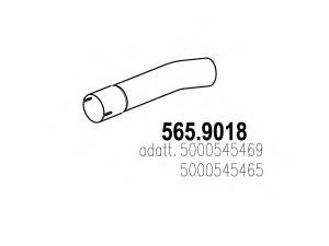 ASSO 565.9018 išleidimo kolektorius
5000545465, 5000545469
