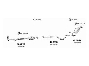 ASSO ART1351 išmetimo sistema 
 Išmetimo sistema -> Išmetimo sistema, visa
