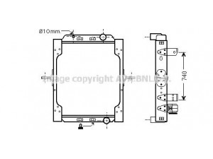 AVA QUALITY COOLING RE2086 radiatorius, variklio aušinimas 
 Aušinimo sistema -> Radiatorius/alyvos aušintuvas -> Radiatorius/dalys
7420809878