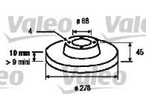 VALEO 186845 stabdžių diskas 
 Stabdžių sistema -> Diskinis stabdys -> Stabdžių diskas
43206-99J04, 4320699J04