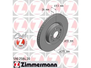 ZIMMERMANN 590.2584.20 stabdžių diskas 
 Stabdžių sistema -> Diskinis stabdys -> Stabdžių diskas
43512 05050, 43512 05070, 43512 05110