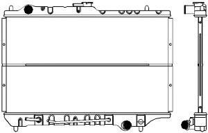 SAKURA  Automotive 1450-0101 radiatorius, variklio aušinimas